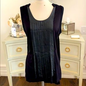 Lamb leather trim tank